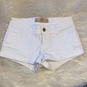 white jean shorts